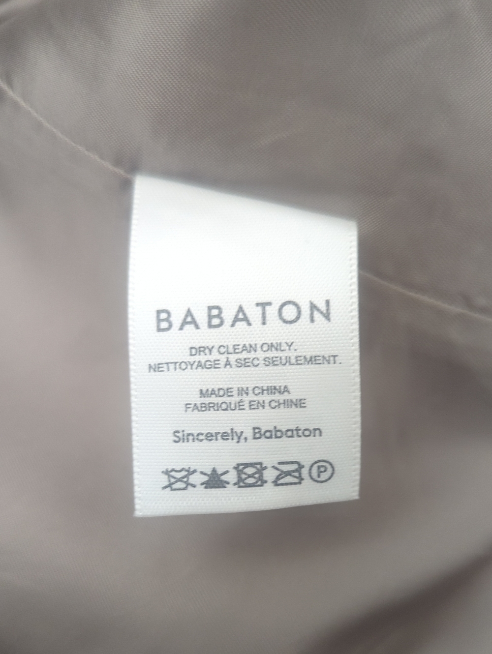 BABATON Cropped Double-Breasted Women's Wool Blazer in Taupe - Picture 8 of 9